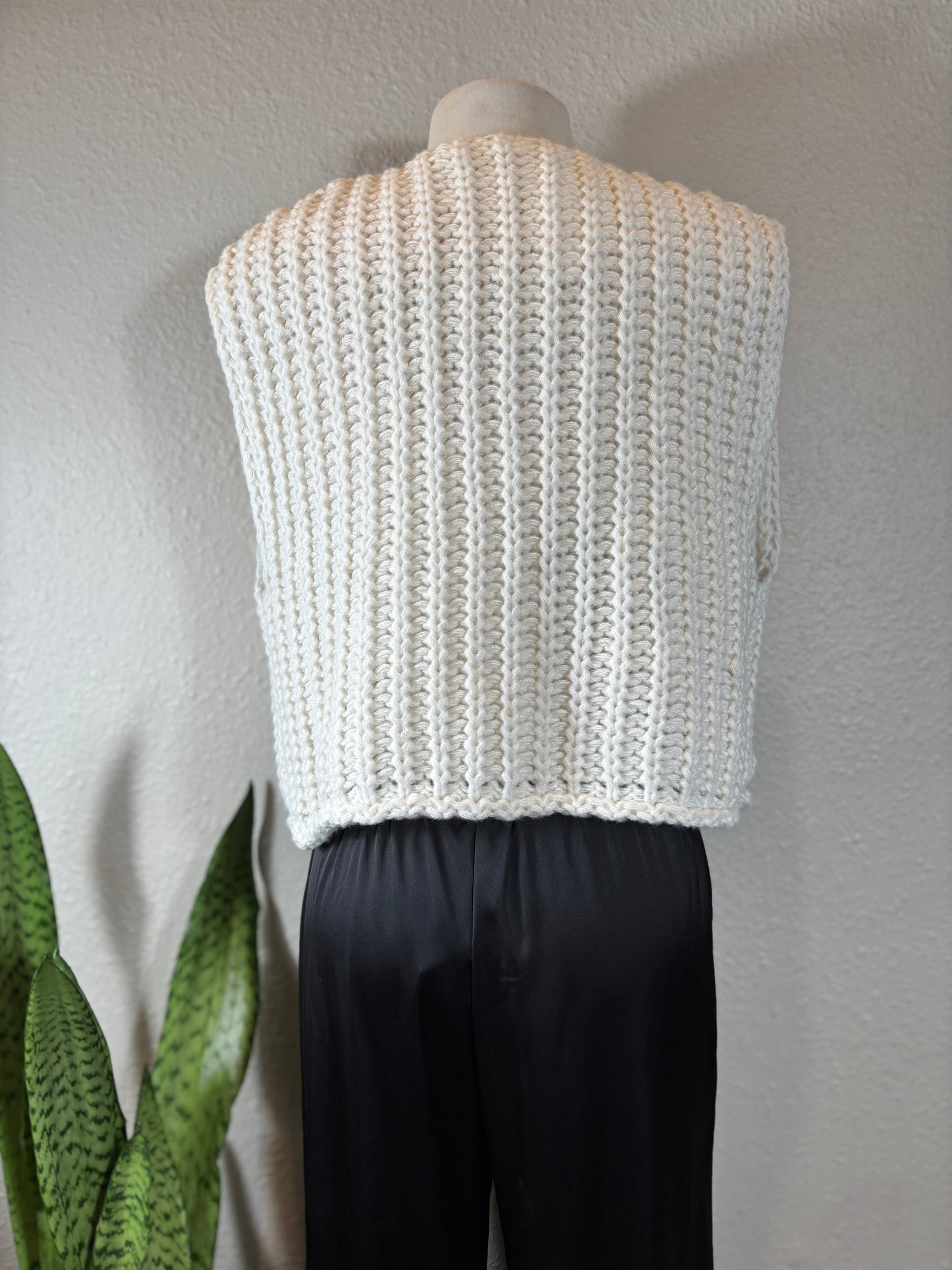 Crochet Chunky Knit Vest