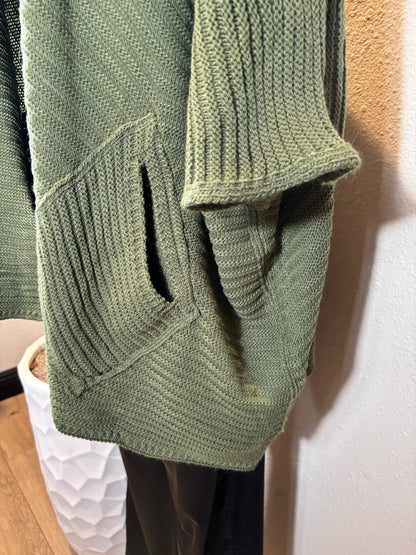 Diamond Cut Pocket Crochet Cardigan