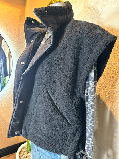 Oversized Sherpa Vest