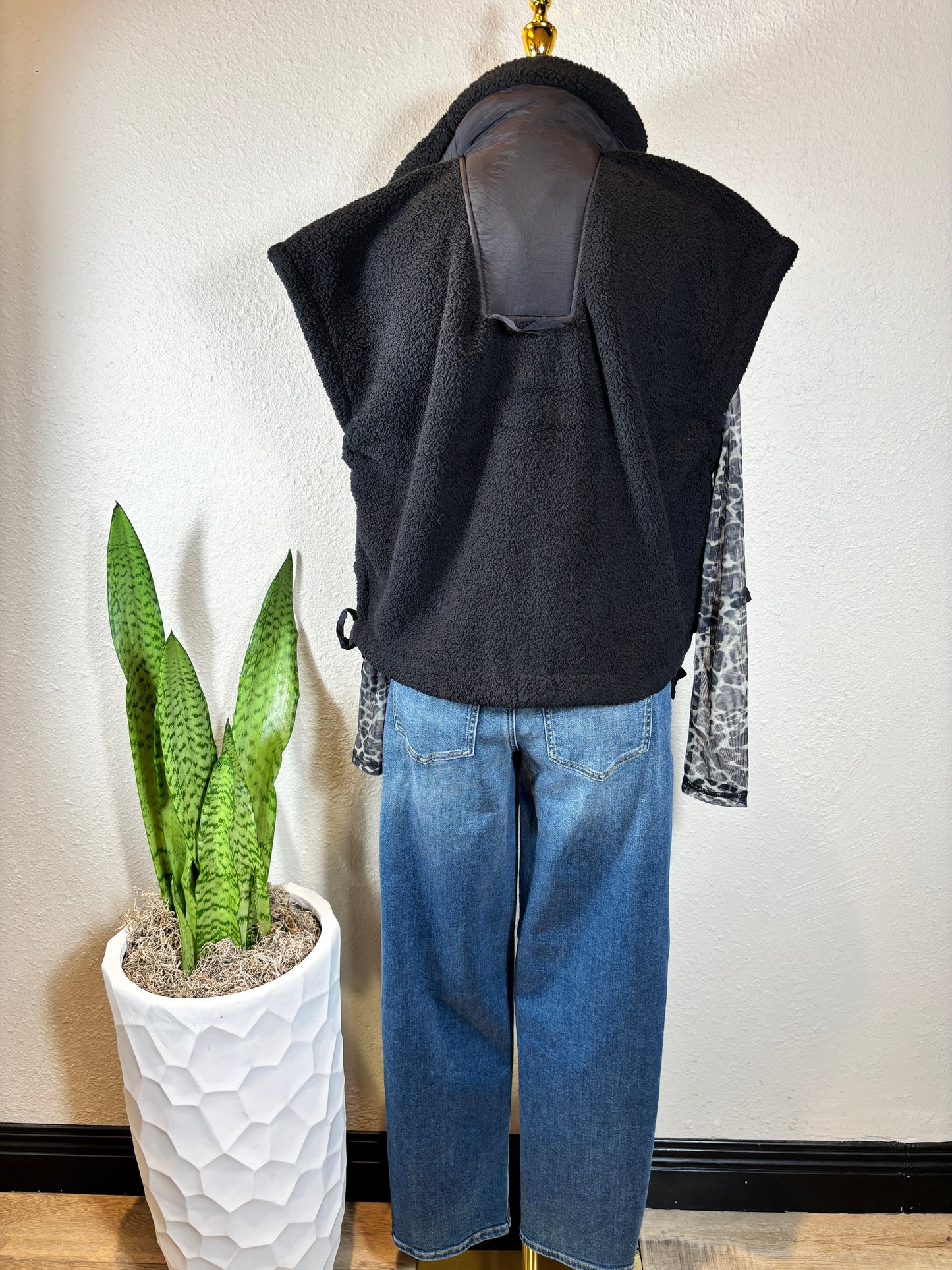 Oversized Sherpa Vest