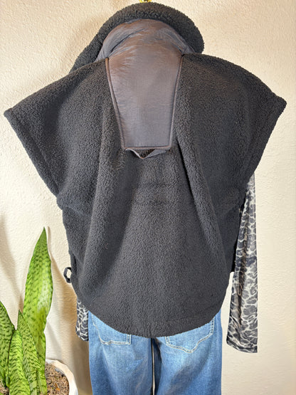 Oversized Sherpa Vest