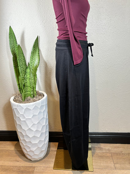 Fleece Baggy Barrel Leg Fit Mid Rise Sweatpants