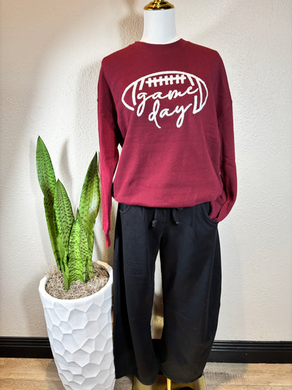 Fleece Baggy Barrel Leg Fit Mid Rise Sweatpants