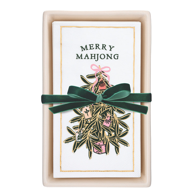 Guest Napkin Rect Merry