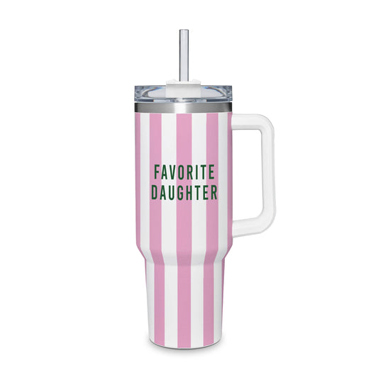 Water Tumbler (Pink/White) - Favorite
