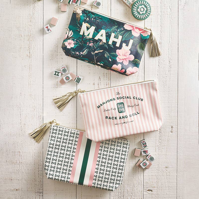 Oil Cloth Pouch - Tiles