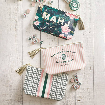 Oil Cloth Pouch - Tiles
