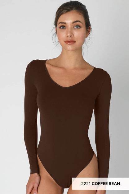 Jersey V Neck LS Bodysuit