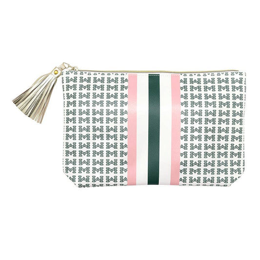 Oil Cloth Pouch - Tiles