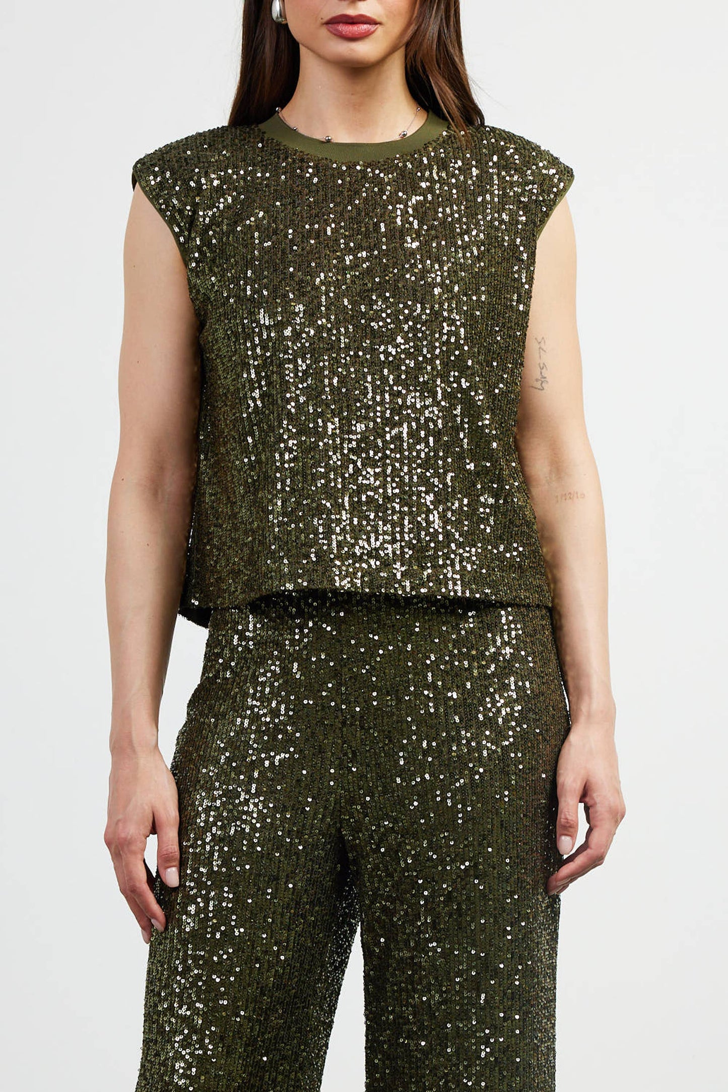 Sequin Bubble Muscle Tank