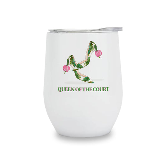 Insulated Wine Tumbler - Queen of the Court - Tennis